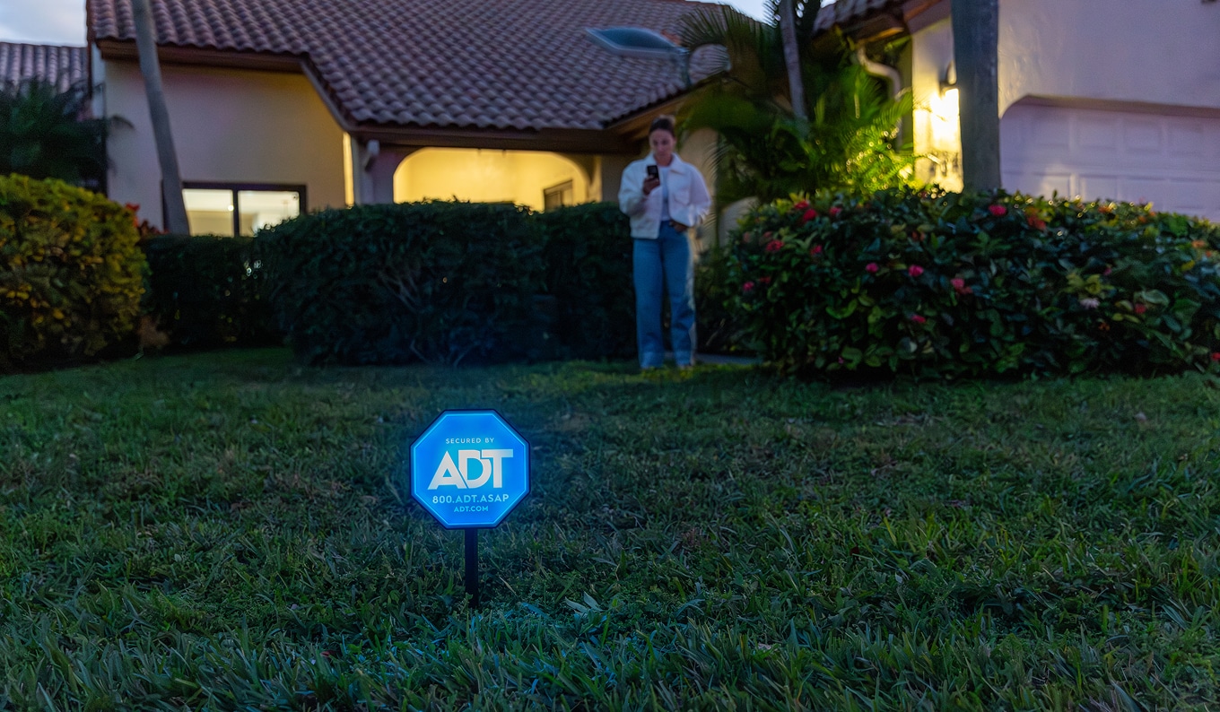 ADT live light sign ADT sign